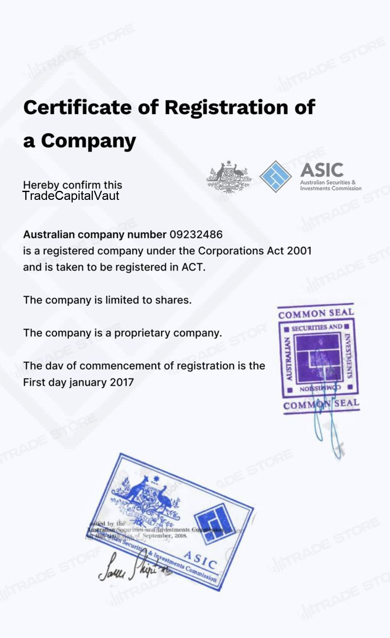 Certificate 1